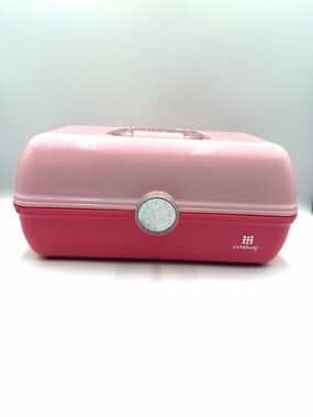 Ulta Beauty x Caboodles Pink Glitter Makeup Train Case Organizer